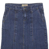LIQUID Womens Blue Denim Pencil Knee Length Cotton Skirt Size S Casual