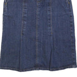 LIQUID Womens Blue Denim Pencil Knee Length Cotton Skirt Size S Casual