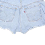 LEVI'S Womens Shorts Blue Denim Casual Cut-Off M W29 Classic Fit