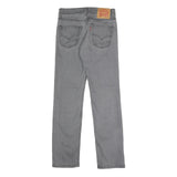 LEVI'S 511 Mens Jeans Grey Slim Straight Denim Medium W28 L30 Stylish Zip