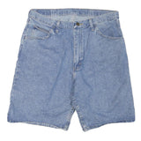 WRANGLER Womens Denim Blue Casual Shorts XL W38 Cotton Blend Relaxed Fit