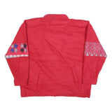 VICTORIA SPORT Womens Red Patterned Pullover Jumper Polyester L Activewear
