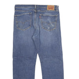 LEVI'S 505 Mens Jeans Blue Regular Straight Denim Medium W36 L32 Classic Zip