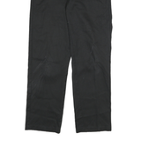 DICKIES Mens Cotton Blend Black Slim Fit Straight Trousers W32 L30 Workwear