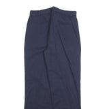 DOCKERS Womens Cotton Blend Navy Blue Regular Fit Straight Leg Trousers W28 L28
