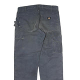 DICKIES Mens Jeans Blue Regular Straight Denim W36 L32 Workwear Casual Durable