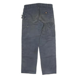 DICKIES Mens Jeans Blue Regular Straight Denim W36 L32 Workwear Casual Durable