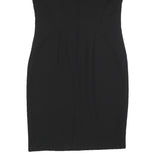 LAURA ASHLEY Womens Black Polka Dot Sleeveless Bodycon Polyester Dress UK 12