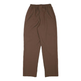 HABAND Womens Polyester Blend Brown Relaxed Straight Trousers W24 L28 Casual