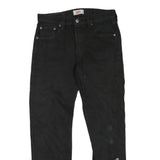 LEVI'S 501 Mens Black Regular Straight Denim W30 L29 Button Cotton Blend Jeans