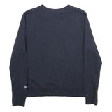 CHAMPION Womens Navy Blue Nantucket Crew Neck M Cotton Blend Sweatshirt
