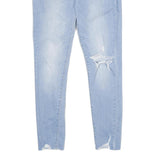 LEVI'S 710 Super Skinny Womens Jeans Blue Slim Denim Light W28 L28 Distressed