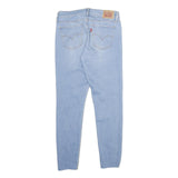 LEVI'S 710 Super Skinny Womens Jeans Blue Slim Denim Light W28 L28 Distressed