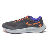 NIKE Zoom Fly Mens Low Top Trainers Black & Orange Synthetic UK 9.5 Lightweight
