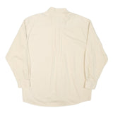 VESI Mens Cream Auburn University Button-Down Cotton Blend Shirt L Casual