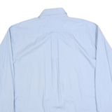 TOMMY HILFIGER Mens Blue XL Shirt Cotton Blend Long Sleeve Formal Button Collar