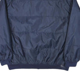 FC BARCELONA Mens Navy Blue Sports Zip Jacket L Polyester Blend Plain