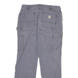 CARHARTT Womens Cotton Blend Blue Regular Straight Trousers W30 L29 Workwear