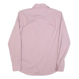 DKNY Mens Pink Slim Fit Shirt L Cotton Blend Formal Button Down Long Sleeve