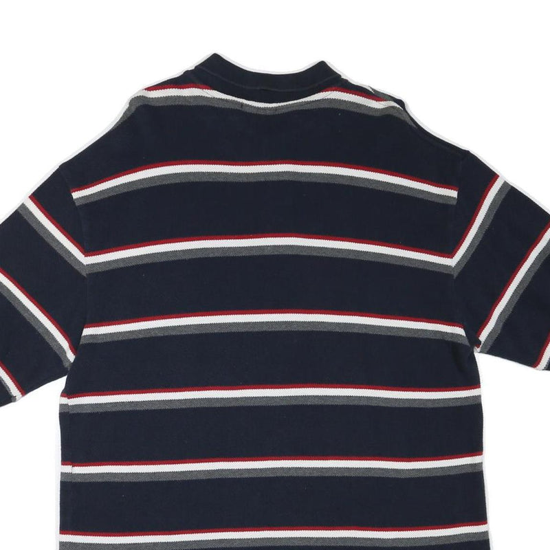 NAUTICA Mens Blue White & Red Striped Short Sleeve Polo Shirt XL Classic Fit
