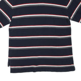 NAUTICA Mens Blue White & Red Striped Short Sleeve Polo Shirt XL Classic Fit