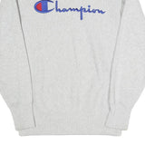 CHAMPION REVERSE WEAVE Mens Grey Cotton Blend Crew Neck Sweatshirt S Casual Wear