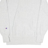 CHAMPION REVERSE WEAVE Mens Grey Cotton Blend Crew Neck Sweatshirt S Casual Wear