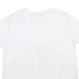 NIKE Womens White Short Sleeve Crew Neck T-Shirt L Athletic Activewear