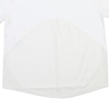 NIKE Womens White Short Sleeve Crew Neck T-Shirt L Athletic Activewear