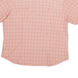 COLUMBIA Womens Coral & White Checked Shirt L Breathable Outdoor Casual