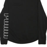 PUMA Mens Black Jacket M Cotton Blend Classic Zip Sportswear Logo