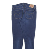 LEVI'S 711 Womens Slim Blue Denim Medium W28 L28 Skinny Zip Jeans