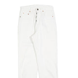 LEVI'S 891 02 Mens Jeans White Regular Straight Denim W28 L30 Button Closure