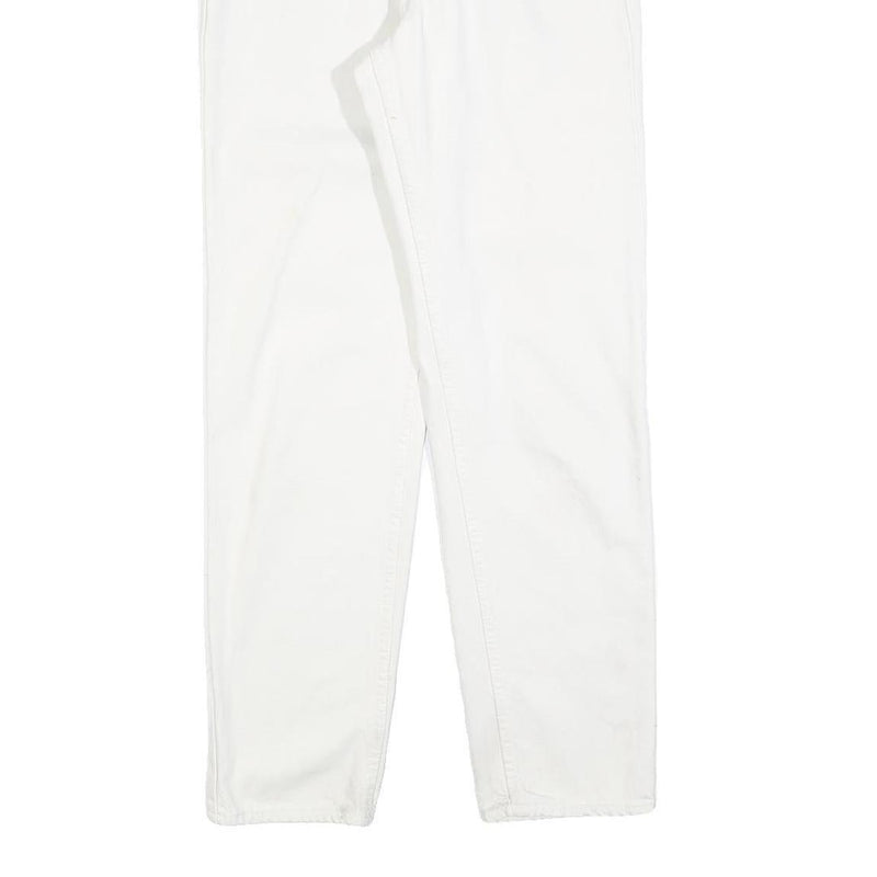 LEVI'S 891 02 Mens Jeans White Regular Straight Denim W28 L30 Button Closure