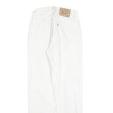 LEVI'S 891 02 Mens Jeans White Regular Straight Denim W28 L30 Button Closure