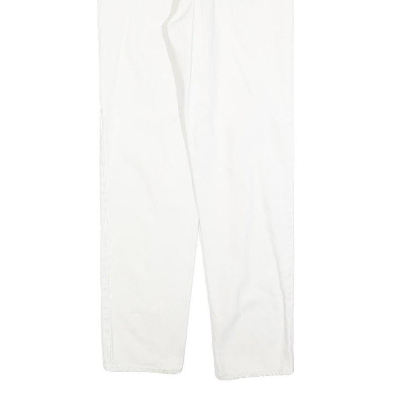 LEVI'S 891 02 Mens Jeans White Regular Straight Denim W28 L30 Button Closure