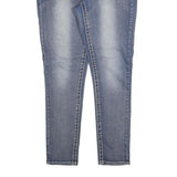 FADED GLORY Womens Slim Blue Denim Light W28 L30 Slim Fit Jeans Zip Closure