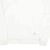 RUSSELL ATHLETIC Mens White Crew Neck L Sweatshirt Polyester Blend Casual