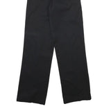 DICKIES Mens Cotton Blend Black Regular Fit Straight Leg Trousers W28 L31
