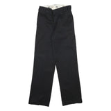 DICKIES Mens Cotton Blend Black Regular Fit Straight Leg Trousers W28 L31