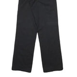DICKIES Mens Cotton Blend Black Regular Fit Straight Leg Trousers W28 L31