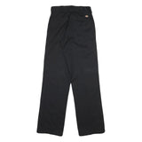 DICKIES Mens Cotton Blend Black Regular Fit Straight Leg Trousers W28 L31