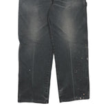 DICKIES Mens Regular Fit Black Denim W34 L28 Workwear Zip Closure Jeans