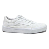 VANS Old Skool Womens Sneakers Trainers White Cotton Blend UK 6 Classic Skate