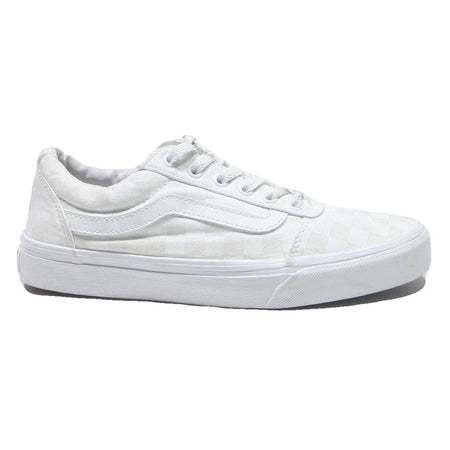 VANS Old Skool Womens Sneakers Trainers White Cotton Blend UK 6 Classic Skate