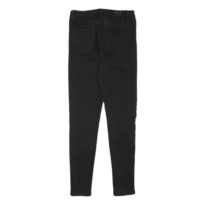 DIESEL Womens Jeans Black Slim Skinny Denim W25 L26 Stylish Zip Closure