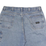 WRANGLER Womens Denim Blue Casual Shorts L W38 Relaxed Fit Cotton Pockets