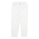 LEVI'S Womens Relaxed White Denim Jeans Cotton Blend Zip W28 L26 Classic Casual