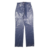 CI CA DO Womens Regular Navy Blue Polyester Blend Trousers W26 L32 Zip Comfort
