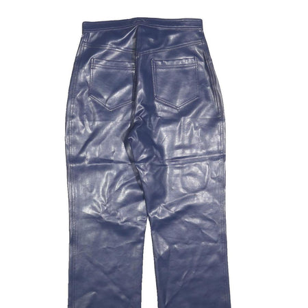 CI CA DO Womens Regular Navy Blue Polyester Blend Trousers W26 L32 Zip Comfort